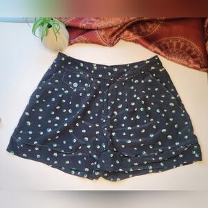 Marc by Marc Jacobs Silk Shorts Normandy Blue Multi Size 2